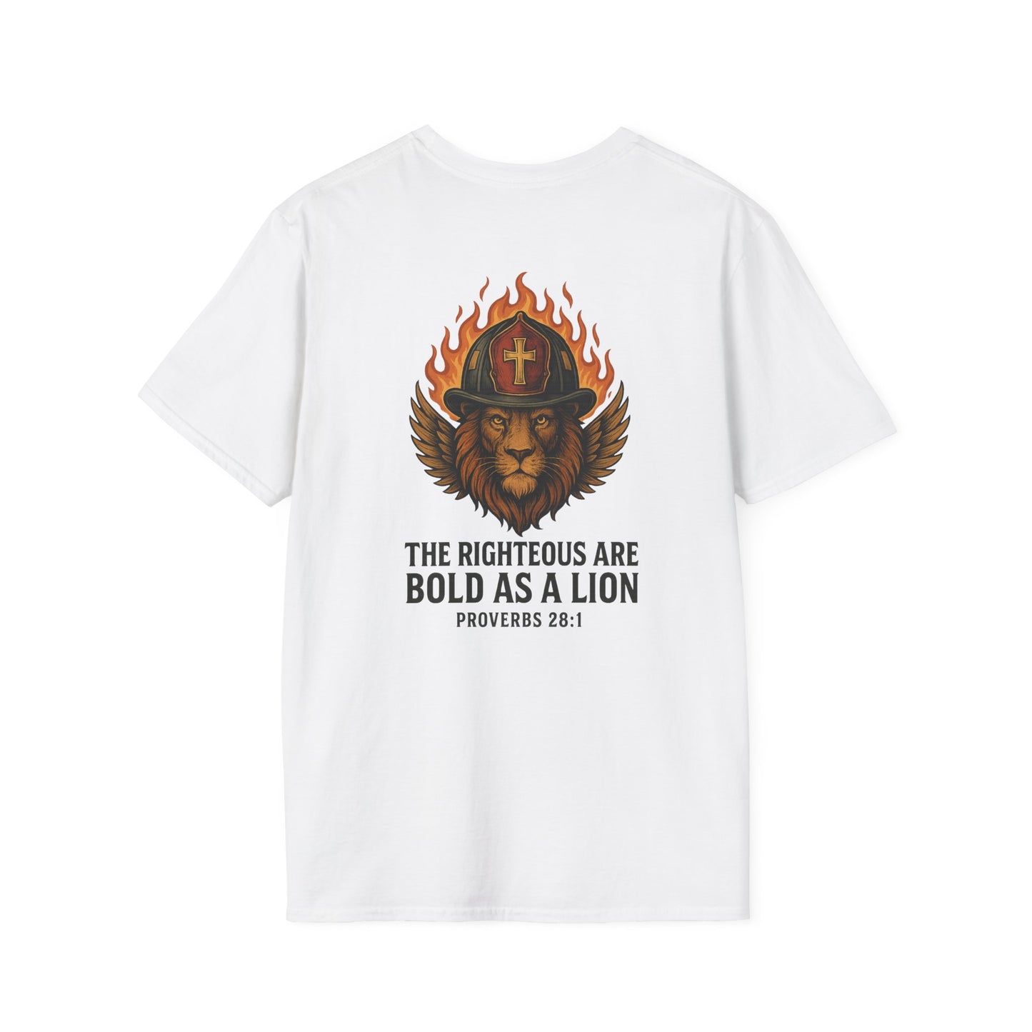 Proverbs 28:1 Softstyle T-Shirt