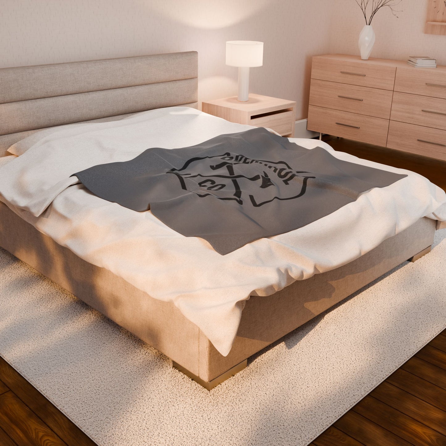 Logo Velveteen Plush Blanket